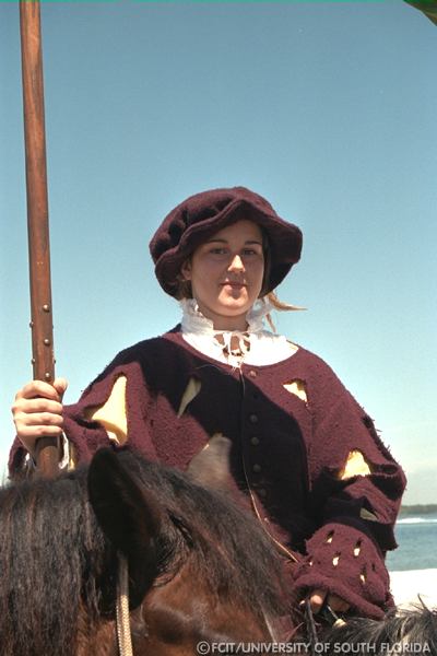 Reenactor on a horse