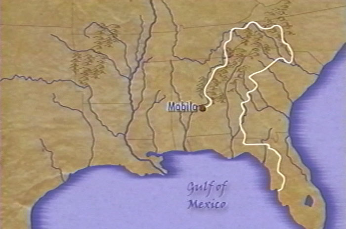 Map Showing Mobila