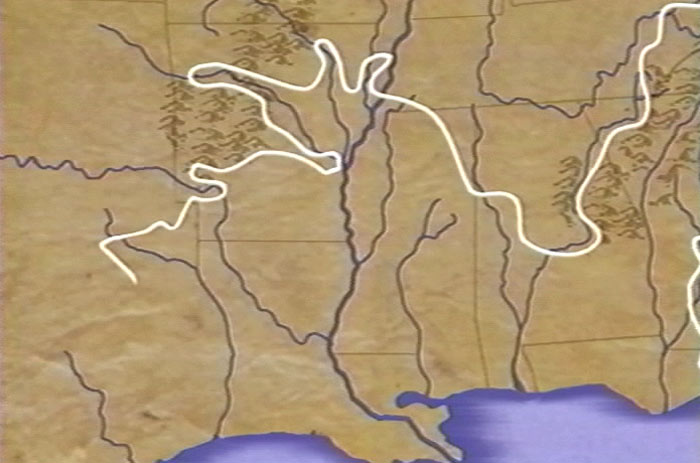 Map of the DeSoto Expedition