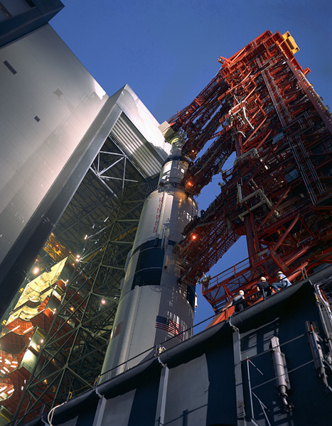 Apollo 12 Saturn V on Transporter