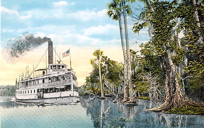 Clyde Line Steamer, St. Johns River, Florida