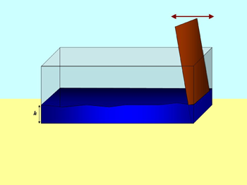 schematic of wave tank set up for wave generation experiment