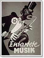 Nazi caricature of saxaphone player