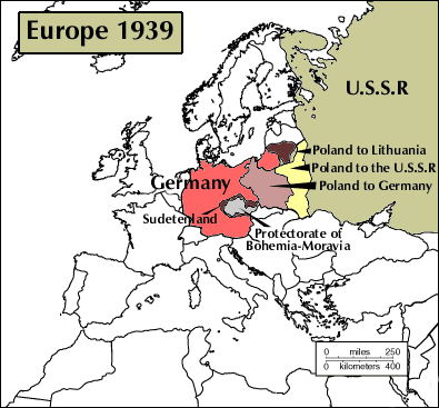 Europe Map 1939 : Map of Europe in 1939 | Polandball Amino : The map of europe changed significantly after the first world war.