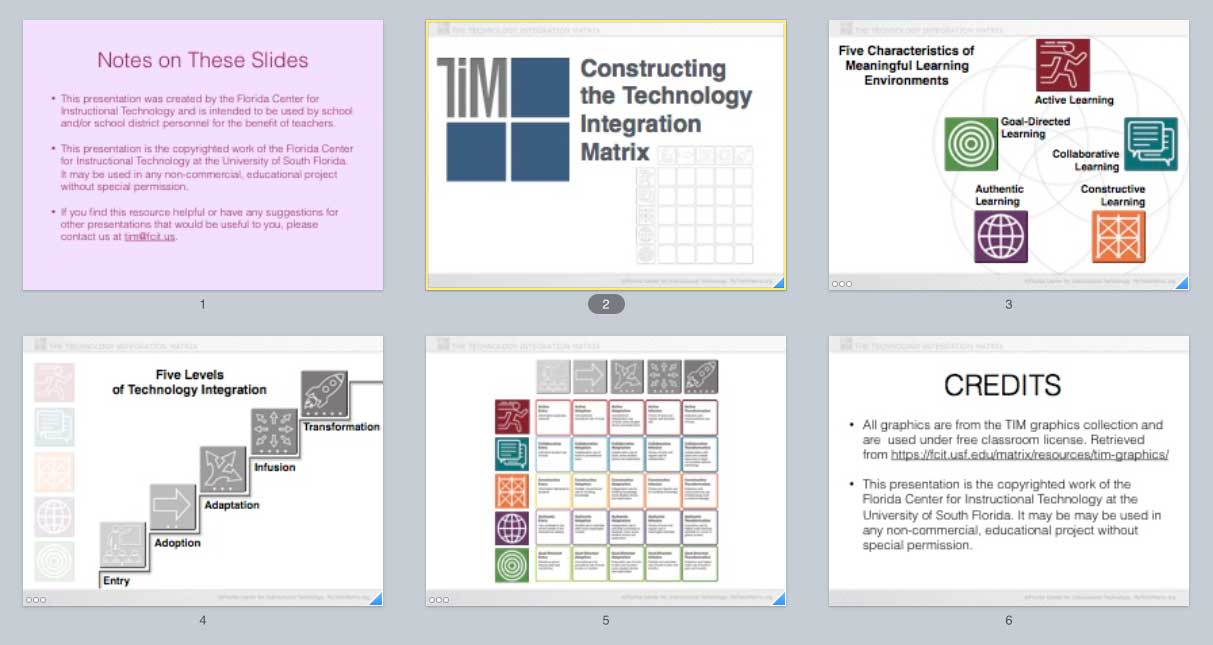 Presentation thumbnails