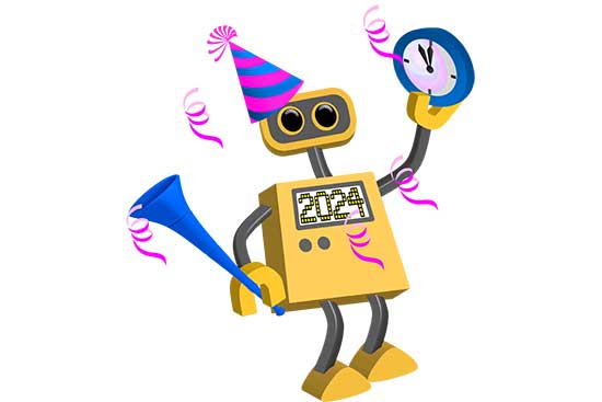 Robot 76: Happy New Year 2024