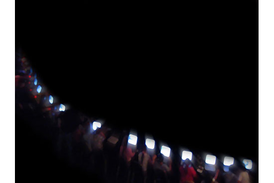 Students at Computers in Darkened Room
