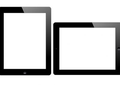 Two iPads with Knockout Screens