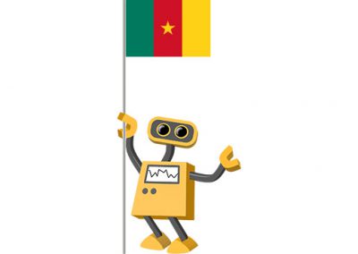Robot 39-CM: Flag Bot, Cameroon