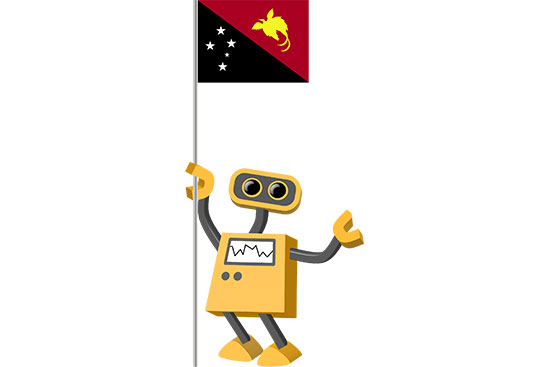 Robot 39-PG: Flag Bot, Papua New Guinea