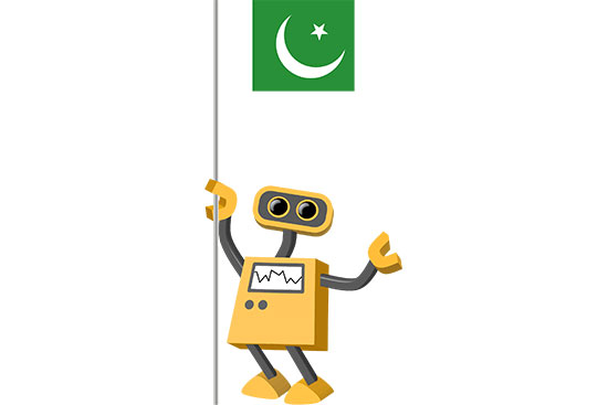Robot 39-PK: Flag Bot, Pakistan