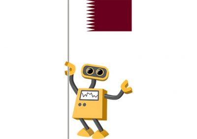 Robot 39-QA: Flag Bot, Qatar