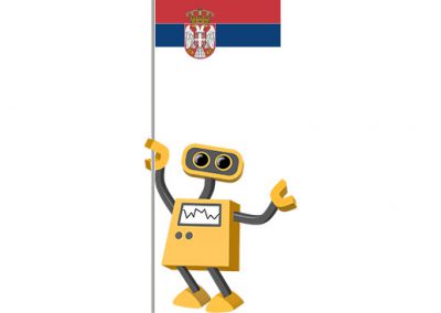 Robot 39-RS: Flag Bot, Serbia