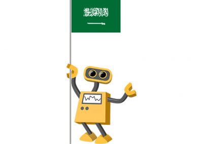 Robot 39-SA: Flag Bot, Saudi Arabia
