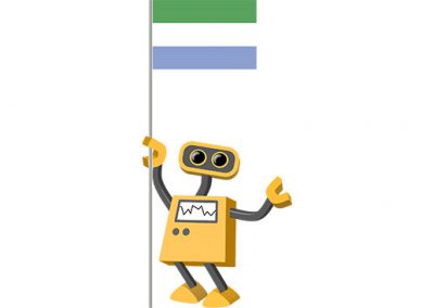 Robot 39-SL: Flag Bot, Sierra Leone