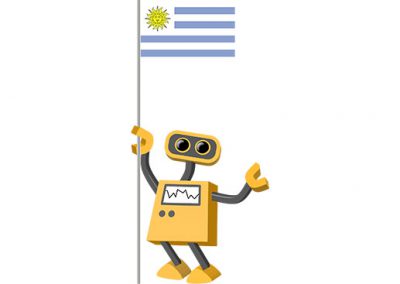 Robot 39-UY: Flag Bot, Uruguay