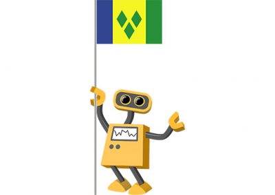 Robot 39-VC: Flag Bot, Saint Vincent and the Grenadines