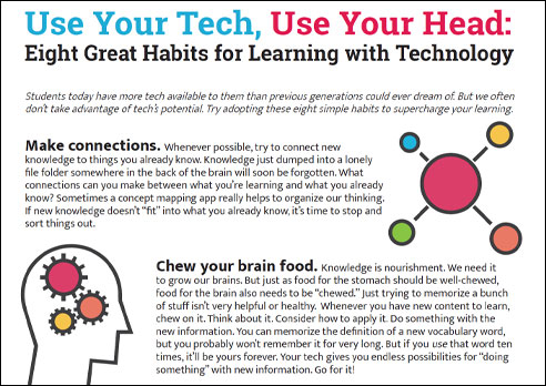 Eight Great Habits for Learning with Technology
