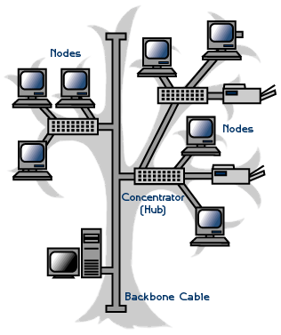 star bus topology diagram