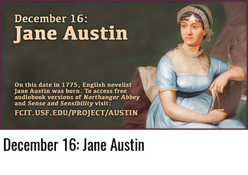 December 16: Jane Austin