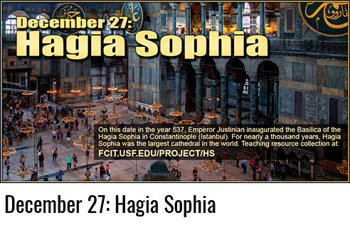 December 27: Hagia Sophia