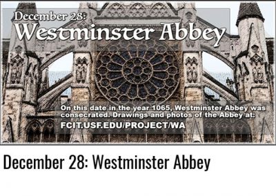 December 28: Westminster Abbey