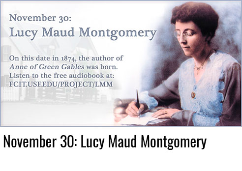 November 30: Lucy Maud Montgomery