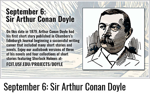 September 6: Sir Arthur Conan Doyle