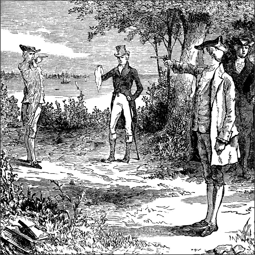 The duel between hamilton and outlet burr