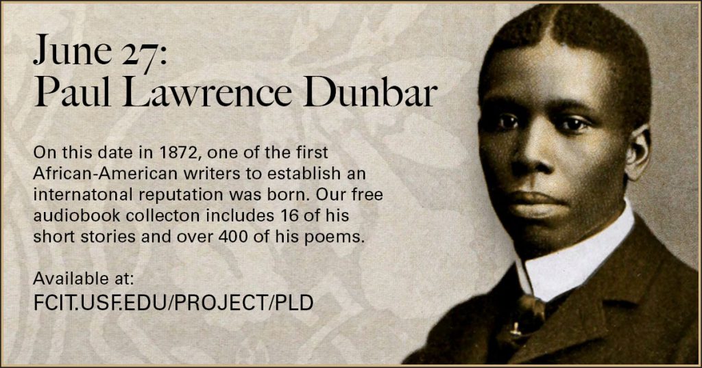 June 27: Paul Laurence Dunbar | FCIT