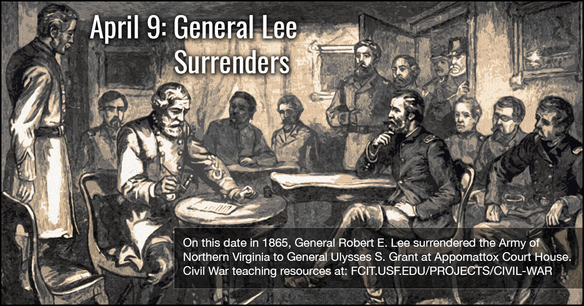 general robert e lee surrenders