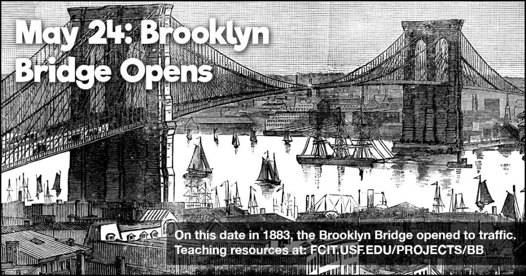 Brooklyn Bridge Opens In New York Year 2025 