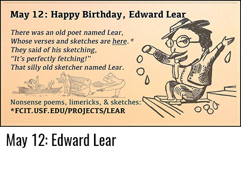 May 12: Edward Lear