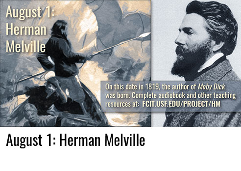 August 1: Herman Melville