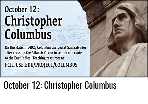 October 12: Christopher Columbus
