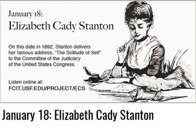 January 18: Elizabeth Cady Stanton