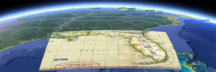 Historic Florida Maps And Google Earth Fcit