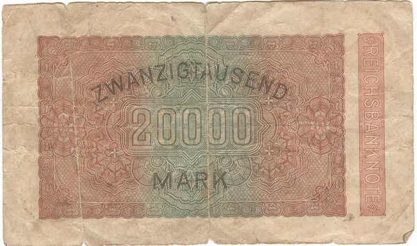 German currency collected by Andrew Hines during the war (2 of 2)