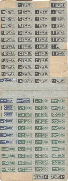 War Ration Book issued to Andrew Hines and Louise Hines (2 of 3)