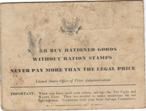 War Ration Book issued to Andrew Hines and Louise Hines (3 of 3)