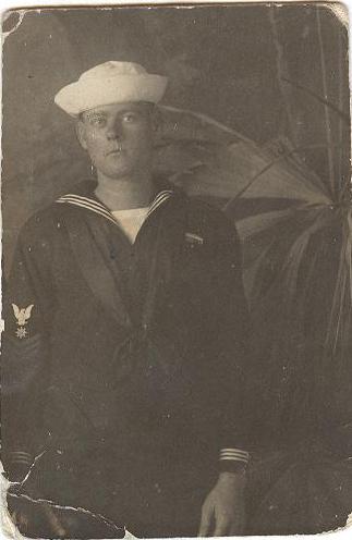 Picture of Andrew Hampton Hines Sr. in sailor's uniform