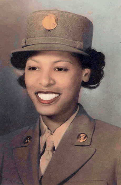 Evelyn Johnson in uniform